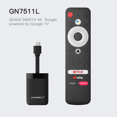 China 4K HD Smart TV Dongle Small TV Stick Android 10 S905y2 Quad Core 2.4G / 5g Dual WiFi supplier