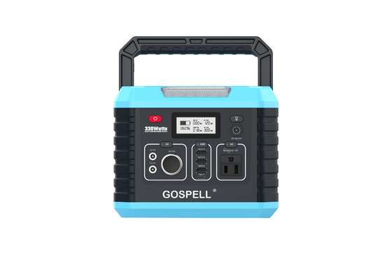 China Gospell 330W Chargeable Battery Solar Generator Outdoor Emergency Power Bank Solar Portable Power Station supplier