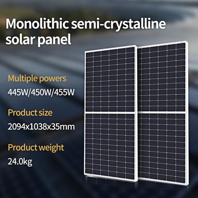 China 330W - 460W Solar Energy Storage System Half Cell Monocrystalline Silicon PV Module supplier