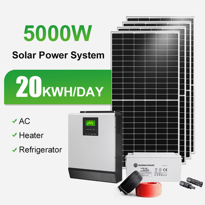 China 10000w Mono Panel Solar Power Generator Kits Off Grid Solar Energy System For Home supplier