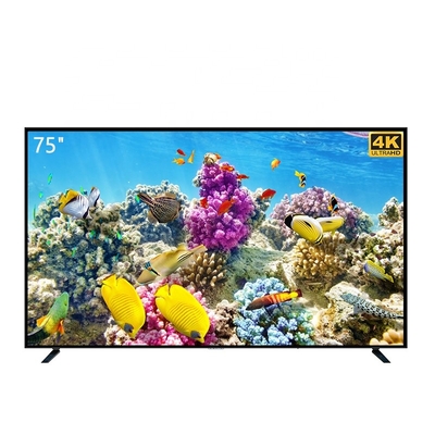 China Ultra HD 75 85 98 100 Inch Smart TV Flat Screen TV WiFi Android 4K LED TV Television for Sales supplier