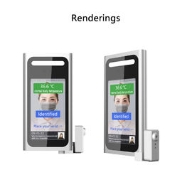 China Wrist Temperature Measuring Access Control with Living Face Recognition Terminal supplier